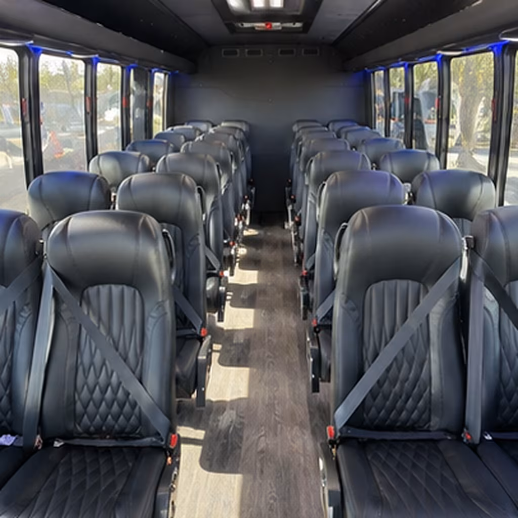 25 passenger minibus interior