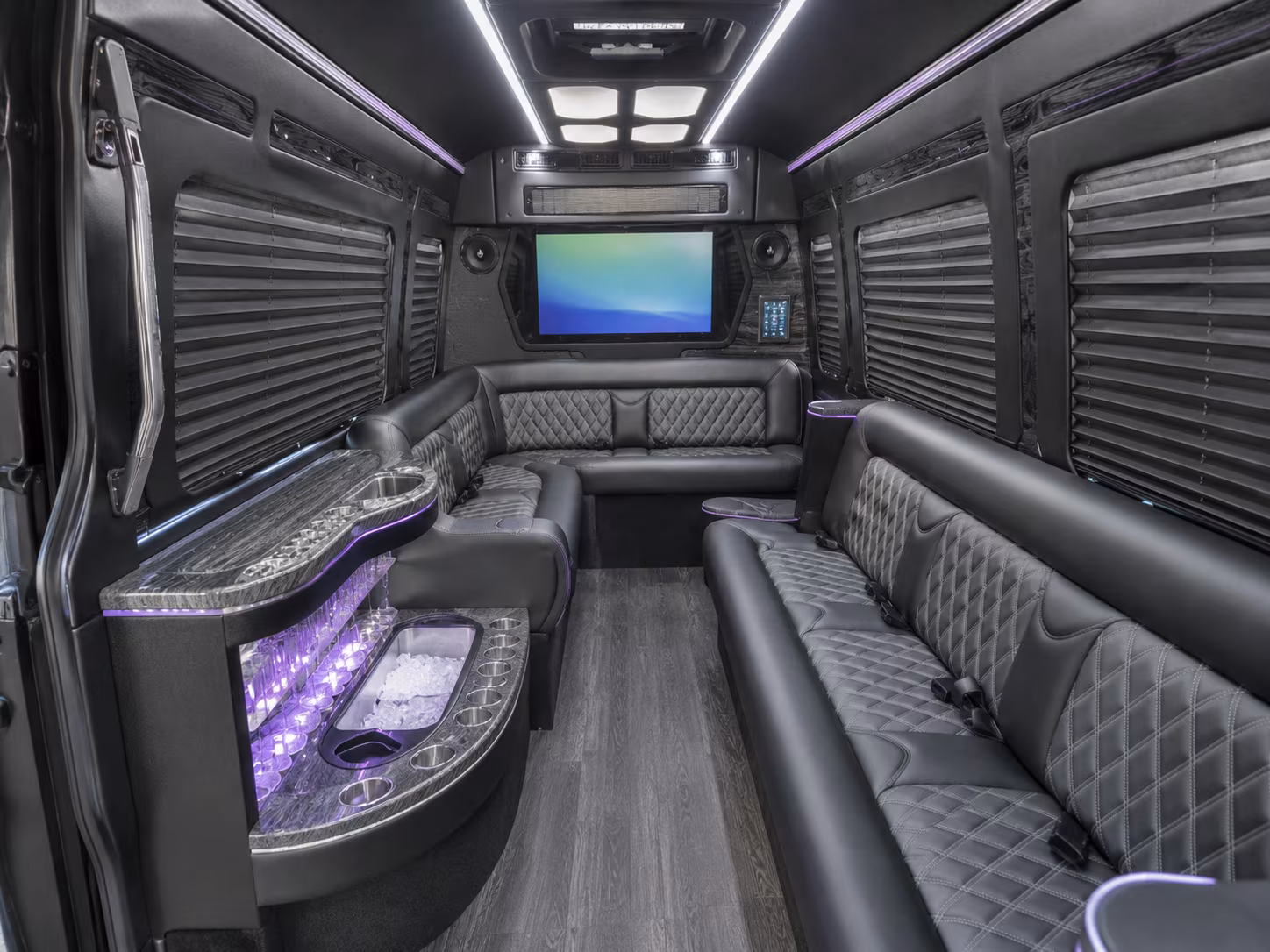 nampa 20 passenger party bus interior